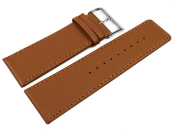 Watch strap genuine leather light brown 30mm