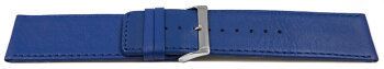 Watch strap genuine leather blue 30mm