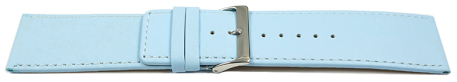 Watch strap genuine leather Ice blue 30mm