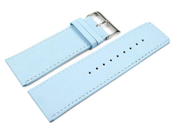 Watch strap genuine leather Ice blue 30mm
