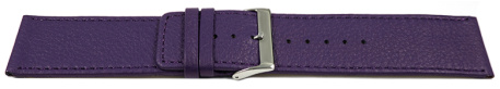 Watch strap genuine leather Eggplant 30mm