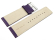 Watch strap genuine leather Eggplant 30mm