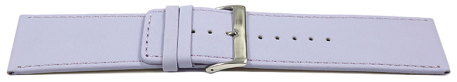 Watch strap genuine leather Lilac 30mm