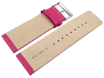 Watch strap genuine leather Raspberry 30mm