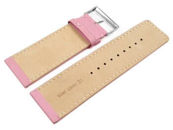 Watch strap genuine leather Pink 30mm