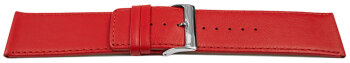 Watch strap genuine leather red 30mm