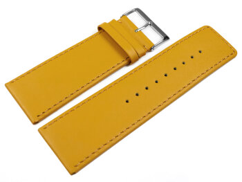 Watch strap genuine leather Mustard 30mm