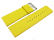 Watch strap genuine leather yellow 30mm