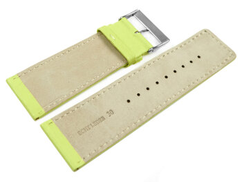 Watch strap genuine leather Limette 30mm