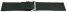 Watch strap genuine leather dark green 30mm