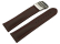 Deployment clasp Genuine leather smooth dark brown 18mm 20mm 22mm 24mm 26mm