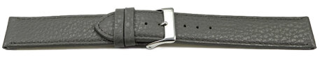 Watch strap soft leather grained dark gray 12mm 14mm 16mm 18mm 20mm 22mm