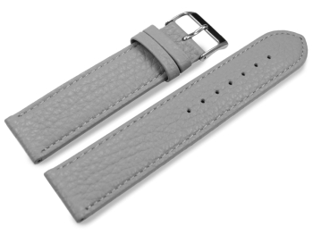 Watch strap soft leather grained light gray 12mm 14mm 16mm 18mm 20mm 22mm