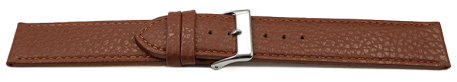 Watch strap soft leather grained light brown 12mm 14mm 16mm 18mm 20mm 22mm