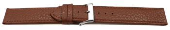 Watch strap soft leather grained light brown 12mm 14mm...