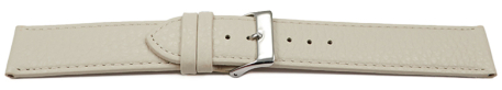 Watch strap soft leather grained cream 12mm 14mm 16mm 18mm 20mm 22mm