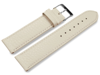 Watch strap soft leather grained cream 12mm 14mm 16mm...