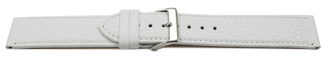 Watch strap soft leather grained white 12mm 14mm 16mm 18mm 20mm 22mm