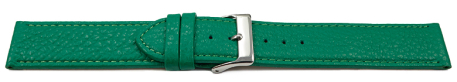 Watch strap soft leather grained green 12mm 14mm 16mm 18mm 20mm 22mm