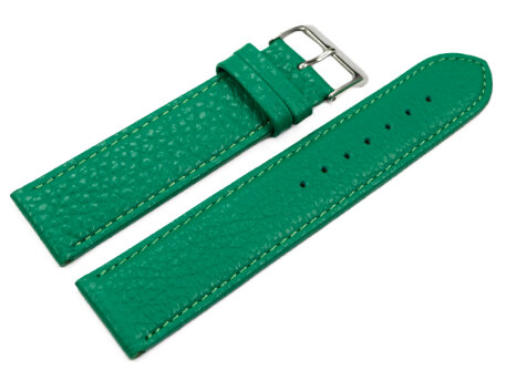 Watch strap soft leather grained green 12mm 14mm 16mm...