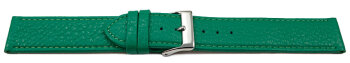 Watch strap soft leather grained green 12mm 14mm 16mm 18mm 20mm 22mm
