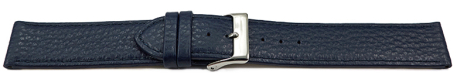 Watch strap soft leather grained dark blue 12mm 14mm 16mm 18mm 20mm 22mm