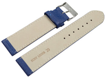 Watch strap soft leather grained navy blue 12mm 14mm 16mm 18mm 20mm 22mm