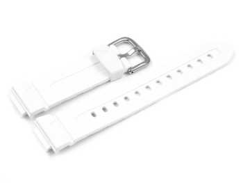 Watch strap Casio for Baby-G BG-5600, rubber, white