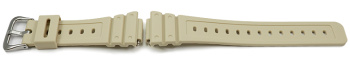 Genuine Casio Cream Colored Resin Watch Strap for GA-2100-5A