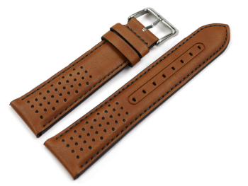 Festina Replacement Brown Leather Watch Band with Dark...