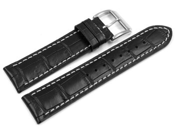 Festina Replacement Band for F16275 - Leather - Black - White Stitching