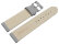 XL Watch strap soft leather grained light gray 12mm 14mm 16mm 18mm 20mm 22mm