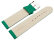 XL Watch strap soft leather grained green 12mm 14mm 16mm 18mm 20mm 22mm
