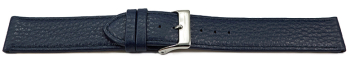 XL Watch strap soft leather grained dark blue 12mm 14mm 16mm 18mm 20mm 22mm