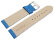 XL Watch strap soft leather grained sea blue 12mm 14mm 16mm 18mm 20mm 22mm