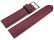 XL Watch strap soft leather grained bordeaux 12mm 14mm 16mm 18mm 20mm 22mm