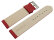 XL Watch strap soft leather grained dark red 12mm 14mm 16mm 18mm 20mm 22mm