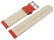 XL Watch strap soft leather grained red 12mm 14mm 16mm 18mm 20mm 22mm
