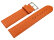 XL Watch strap soft leather grained orange 12mm 14mm 16mm 18mm 20mm 22mm
