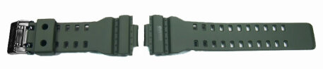 Watch strap Casio f. GD-100MS, rubber, olive