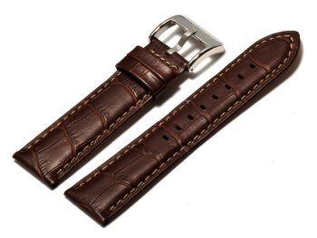 Festina Watch Band Leather - Dark brown  suitable for F16493 F16385
