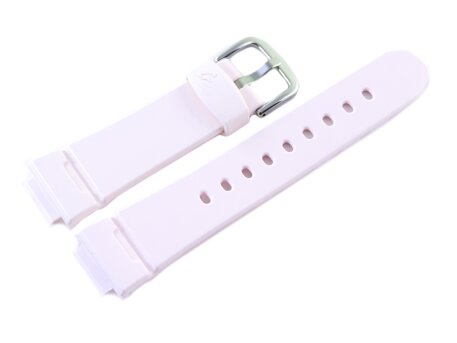 Watch strap Casio f. Baby-G BGA-100, BGA-1000,rubber, light pink