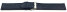 XXL Watch strap soft leather grained dark blue 14mm 16mm 18mm 20mm 22mm 24mm