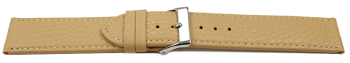 Quick release Watch strap soft leather grained vanilla...