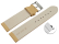 Quick release Watch strap soft leather grained vanilla 12mm 14mm 16mm 18mm 20mm 22mm