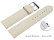 Quick release Watch strap soft leather grained cream 12mm 14mm 16mm 18mm 20mm 22mm