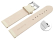 Quick release Watch strap soft leather grained cream 12mm 14mm 16mm 18mm 20mm 22mm