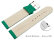 Quick release Watch strap soft leather grained green 12mm 14mm 16mm 18mm 20mm 22mm