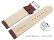 Quick release Watch strap soft leather grained bordeaux 12mm 14mm 16mm 18mm 20mm 22mm