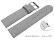 XL Quick release Watch strap soft leather grained light gray 12mm 14mm 16mm 18mm 20mm 22mm